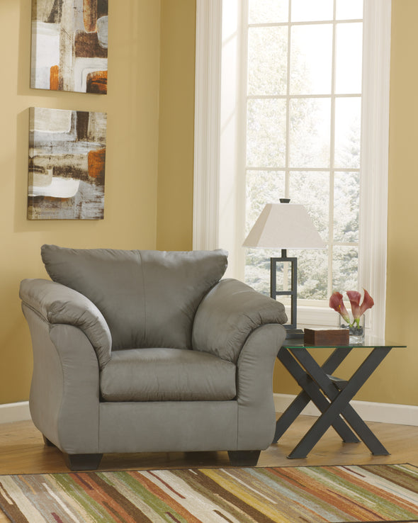 Darcy Cobblestone Living Room Set - Luna Furniture