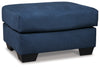 Darcy Blue Ottoman -  - Luna Furniture