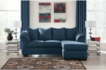 Darcy Blue Sofa Chaise -  - Luna Furniture