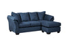Darcy Blue Sofa Chaise -  - Luna Furniture