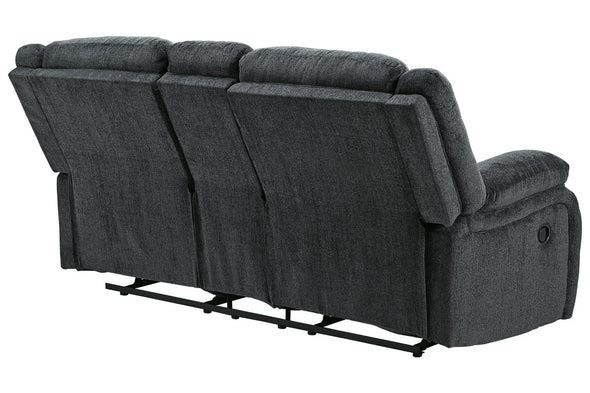 Draycoll Slate Reclining Loveseat with Console -  - Luna Furniture