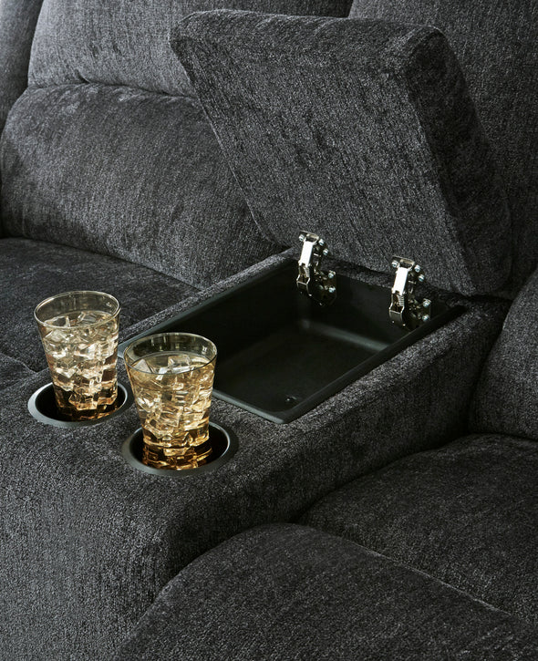 Draycoll Slate Power Reclining Living Room Set - Luna Furniture