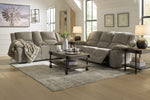 Draycoll Pewter Power Reclining Living Room Set - Luna Furniture