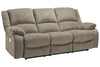 Draycoll Pewter Power Reclining Sofa -  - Luna Furniture