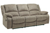 Draycoll Pewter Reclining Sofa -  - Luna Furniture