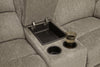 Draycoll Pewter Reclining Loveseat with Console -  - Luna Furniture