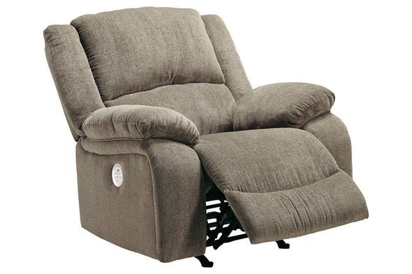 Draycoll Pewter Power Recliner -  - Luna Furniture