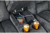 Capehorn Granite Reclining Loveseat with Console -  - Luna Furniture