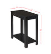 Pierce Black Side Table -  - Luna Furniture