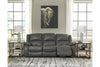 Calderwell Gray Reclining Sofa - Ashley - Luna Furniture