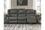 Calderwell Gray Reclining Sofa - Ashley - Luna Furniture