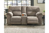 Cavalcade Slate Power Reclining Loveseat with Console -  - Luna Furniture