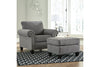 Agleno Charcoal Chair -  - Luna Furniture