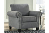 Agleno Charcoal Chair -  - Luna Furniture