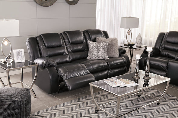 Vacherie Black Reclining Sofa -  - Luna Furniture