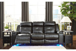 Kempten Black Reclining Sofa -  - Luna Furniture