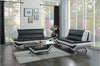 Veloce Black/White Sofa - Luna Furniture