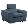 8228BU-1 Chair with Pull-out Ottoman - Luna Furniture