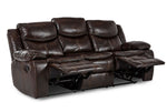 Bastrop Brown Reclining Sofa - Luna Furniture