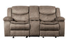 8230FBR-2 Double Glider Reclining Love Seat with Center Console - Luna Furniture