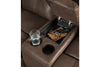 Jesolo Coffee Reclining Loveseat with Console -  - Luna Furniture