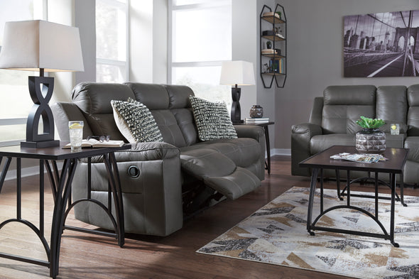 Jesolo Dark Gray Reclining Living Room Set - Luna Furniture