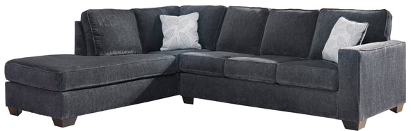 Altari Slate LAF Full Sleeper Sectional - Luna Furniture