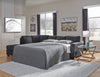 Altari Slate LAF Full Sleeper Sectional - Luna Furniture