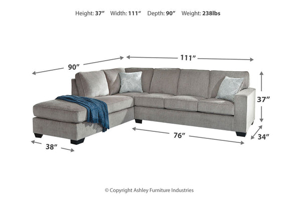Altari Alloy LAF Sectional -  - Luna Furniture