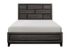 Davi Gray King Panel Bed - Luna Furniture