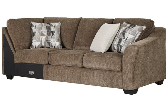 Graftin Teak 3-Piece LAF Chaise Sectional