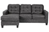 Venaldi Gunmetal Queen Sofa Chaise Sleeper -  - Luna Furniture