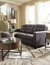 Venaldi Gunmetal Living Room Set - Luna Furniture