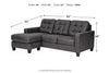 Venaldi Gunmetal Sofa Chaise - Ashley - Luna Furniture