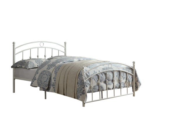 Tiana White Full Metal Platform Bed | 2052 - Luna Furniture