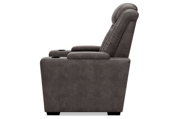 HyllMont Gray Recliner -  - Luna Furniture