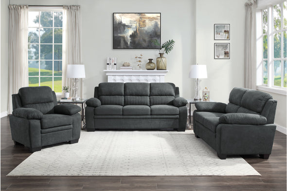 Holleman Dark Gray Living Room Set