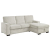 9468BE*2RC2L (2)2-Piece Sectional with Pull-out Bed and Right Chaise with Hidden Storage - Luna Furniture