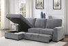 9468DG*2LC2R (2)2-Piece Sectional with Pull-out Bed and Left Chaise with Hidden Storage - Luna Furniture