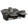 9479BRG-2 Double Reclining Love Seat with Center Console - Luna Furniture