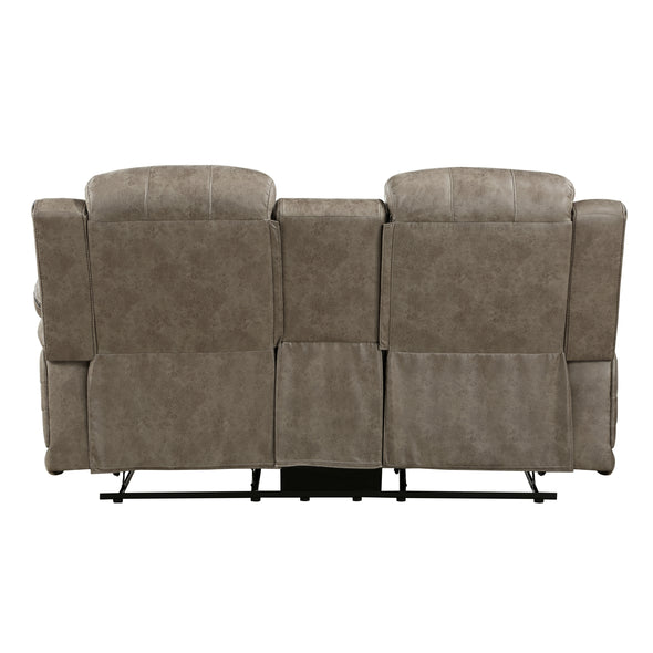 9479SDB-2 Double Reclining Love Seat with Center Console - Luna Furniture