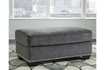 Locklin Carbon Ottoman -  - Luna Furniture