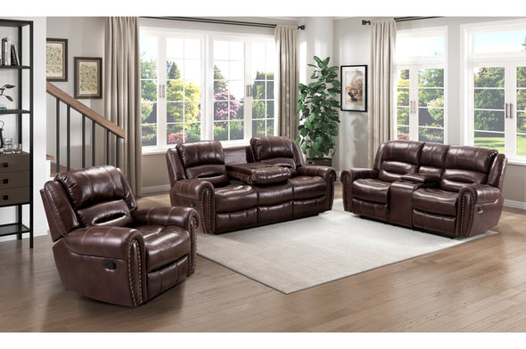 Center Hill Brown Reclining Living Room Set -  - Luna Furniture