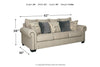 Zarina Jute Queen Sofa Sleeper -  - Luna Furniture