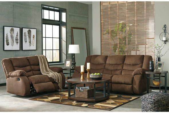 Tulen Chocolate Reclining Sofa -  - Luna Furniture