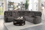 9914CH*SC (3)3-Piece Reclining Sectional with 2 Consoles - Luna Furniture