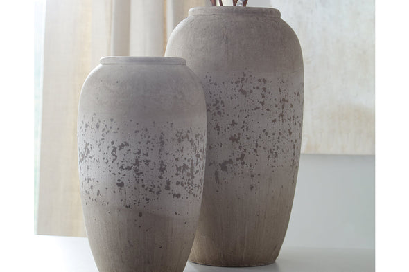 Dimitra Brown/Cream Vase, Set of 2 -  - Luna Furniture