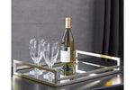 Derex Champagne Finish Tray -  - Luna Furniture