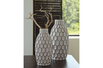 Dionna White Vase, Set of 2 -  - Luna Furniture