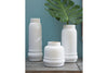 Jayden White Vase, Set of 3 - Ashley - Luna Furniture